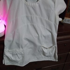 Never worn white scrub top